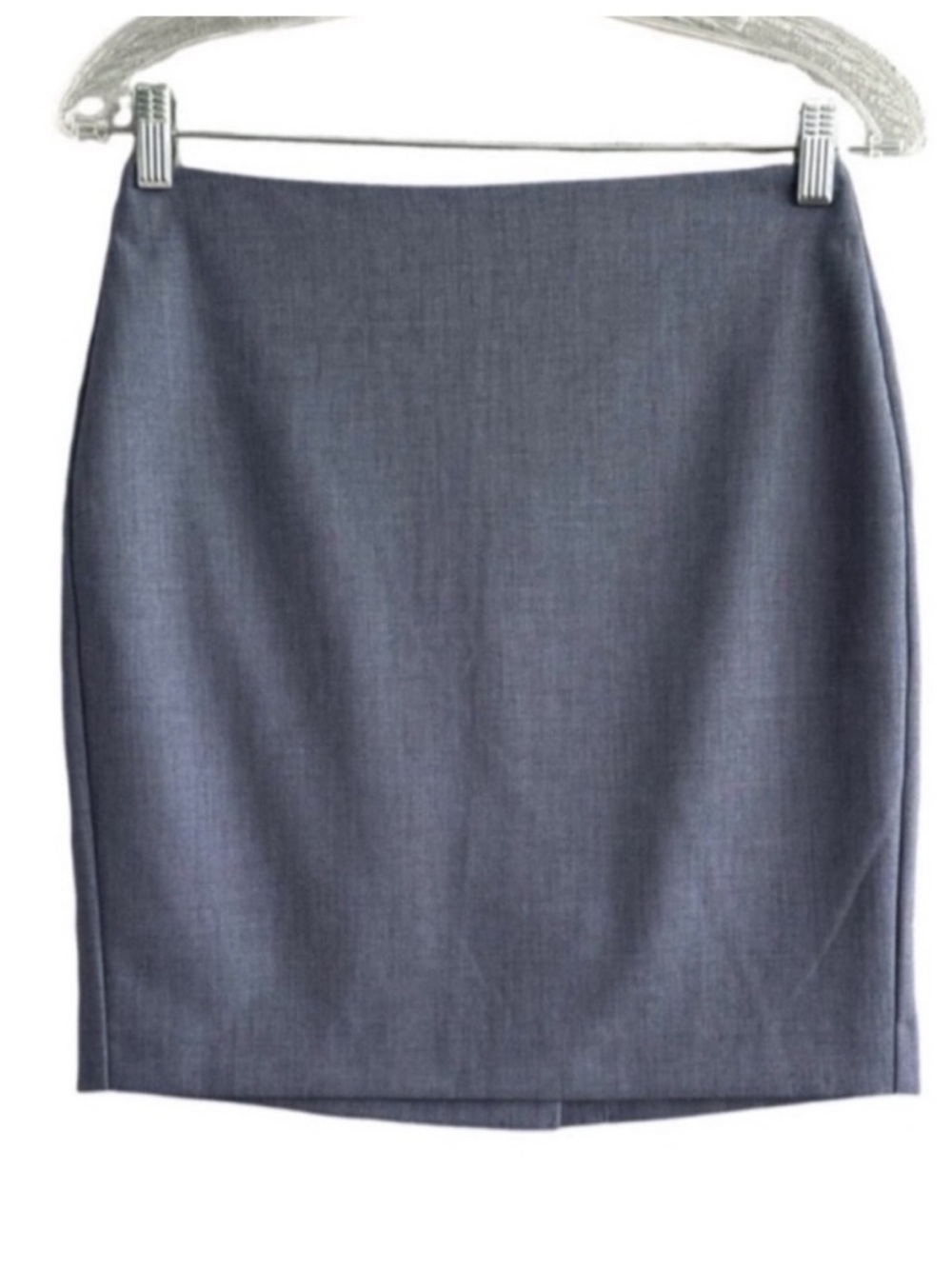 Banana Republic Factory Mini Skirt Tailored Gray Blue Size 0P